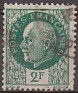France - 1942 - Personajes - 2 F - Verde - Francia, Mariscal - Scott 441 - Marshal Petain - 0